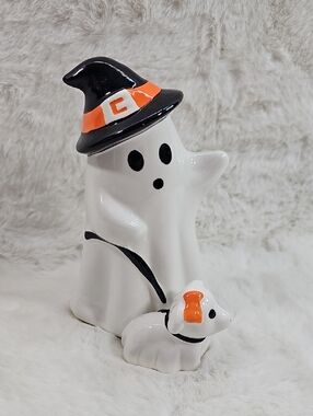 The Halloween Collection Pastel Ceramic Ghost, Dog